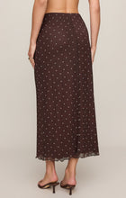 Load image into Gallery viewer, Eda Polka Dot Mesh Midi Skirt