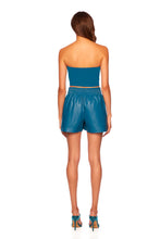 Load image into Gallery viewer, Faux Leather Pleated Short
