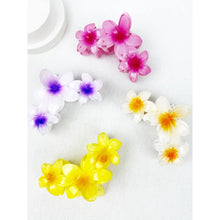 Load image into Gallery viewer, Pink Hawaiian Plumeria Flower Hair Clips
