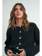 Load image into Gallery viewer, Crewneck Cardigan Sweater
