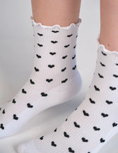 Load image into Gallery viewer, Everyday Ruffle Heart Sock
