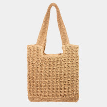 Load image into Gallery viewer, Straw Knit Tote Bag
