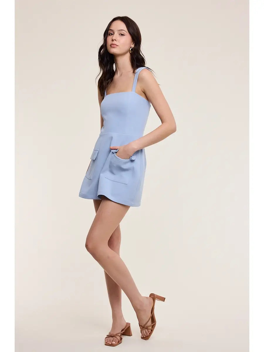 Square Neck Mini Dress