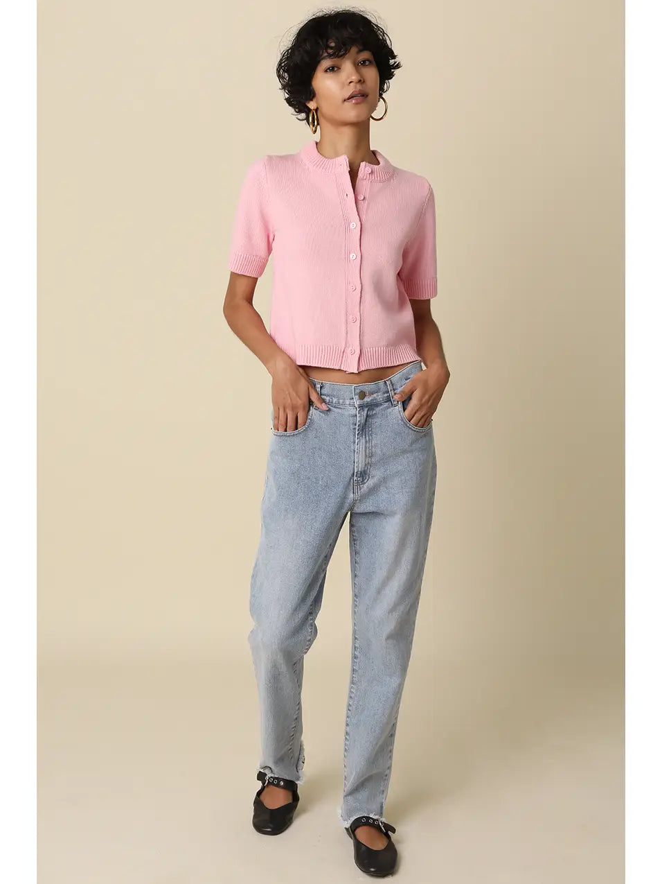 Short Sleeve Knit Top