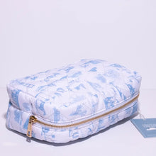 Load image into Gallery viewer, Country &amp; Coastal Toile Makeup Travel Bag
