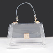 Load image into Gallery viewer, Clear Purse Gold Detailing
