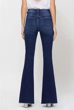 Load image into Gallery viewer, High Rise Slit Raw Hem Flare Jeans
