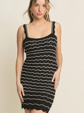 Load image into Gallery viewer, Crochet Stripe Mini Dress
