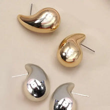 Load image into Gallery viewer, Gold Teardrop Earrings
