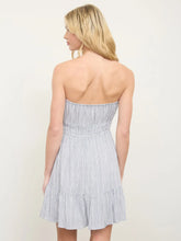 Load image into Gallery viewer, Striped Strapless Mini Dress
