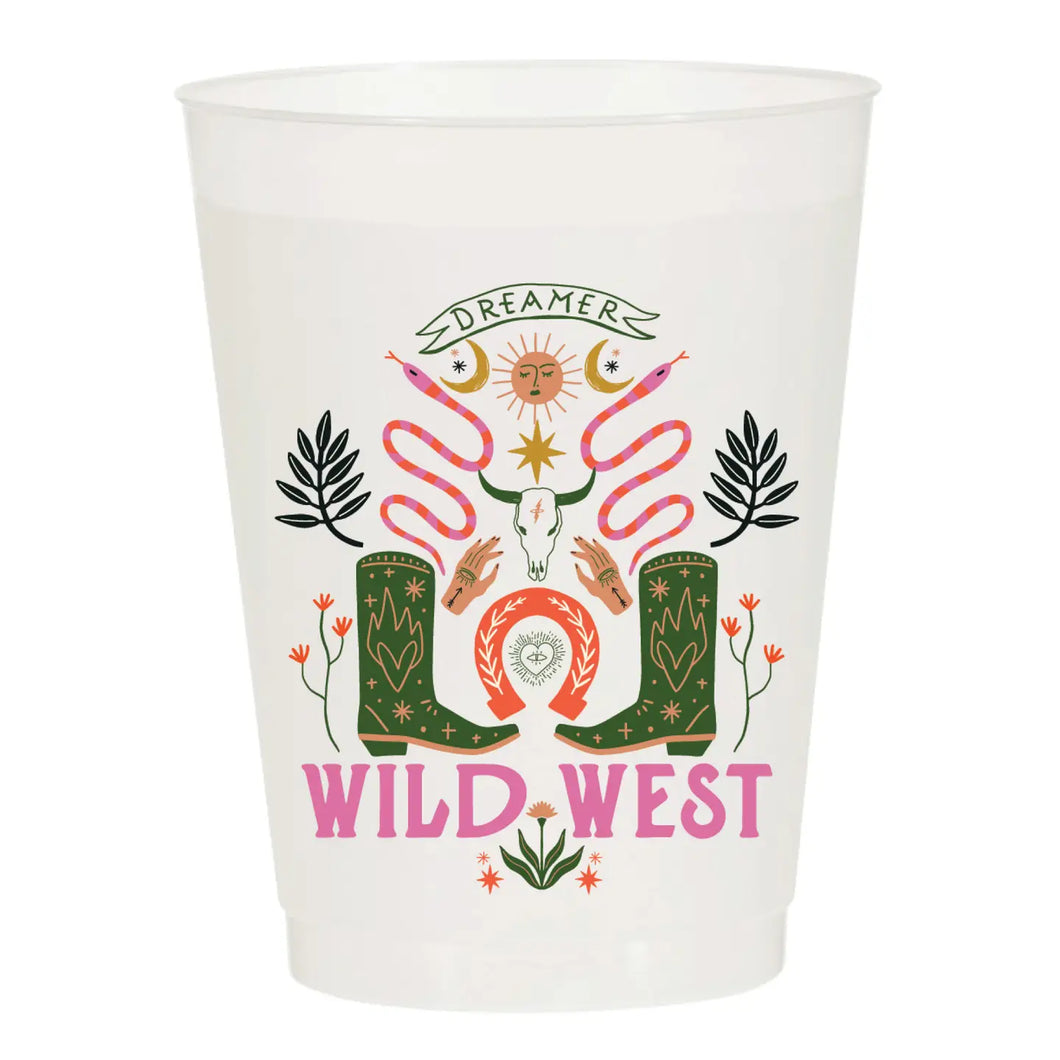 Wild West Frosted Cups-Pack Of 6