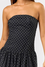 Load image into Gallery viewer, Black Polka Dot Taxi Dress
