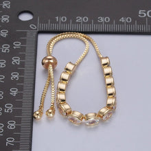 Load image into Gallery viewer, Adjustable Gold Oval Bracelet
