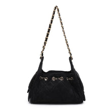 Load image into Gallery viewer, Black Suede Shoulder Bag
