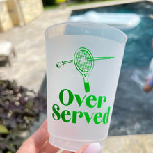Load image into Gallery viewer, Over Served Green Frosted Cups-Pack Of 6

