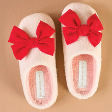 Load image into Gallery viewer, Red Bow Slippers

