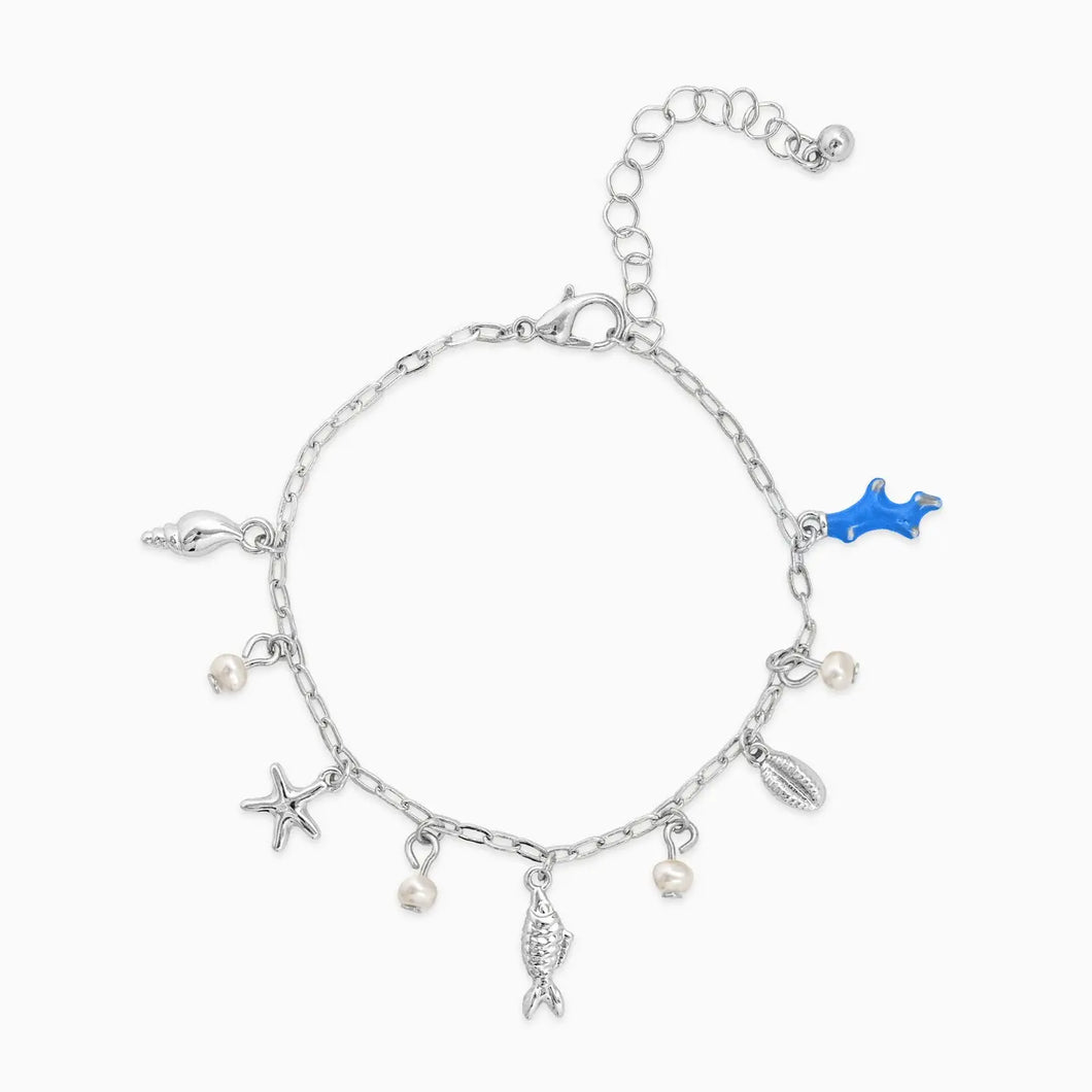 Sea Life Acrylic Color Charm Bracelet
