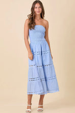 Load image into Gallery viewer, Smocked Eyelet Maxi Dress
