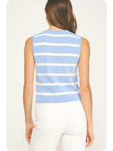 Load image into Gallery viewer, Striped Knit Sleeveless Vest Top
