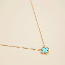 Load image into Gallery viewer, Blue Clover Necklace
