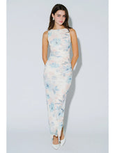 Load image into Gallery viewer, Ruched Floral Print Bodycon Maxi Dress
