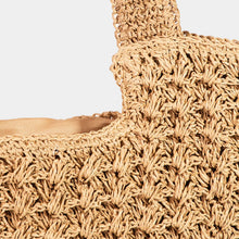 Load image into Gallery viewer, Straw Knit Tote Bag
