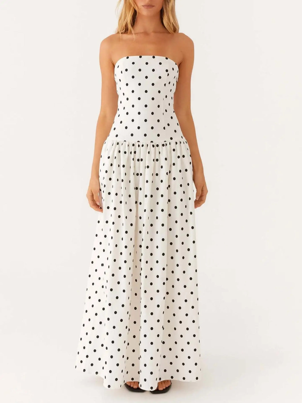 Polka Dot Maxi Dress