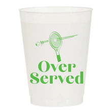 Load image into Gallery viewer, Over Served Green Frosted Cups-Pack Of 6
