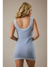 Load image into Gallery viewer, Scoop Neck Contrast Sweater Mini Dress

