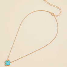 Load image into Gallery viewer, Blue Clover Necklace
