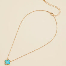 Load image into Gallery viewer, Blue Clover Necklace

