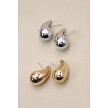 Load image into Gallery viewer, Gold Teardrop Earrings
