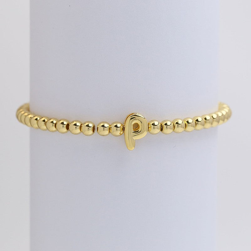 Gold-P Bubble Bracelet
