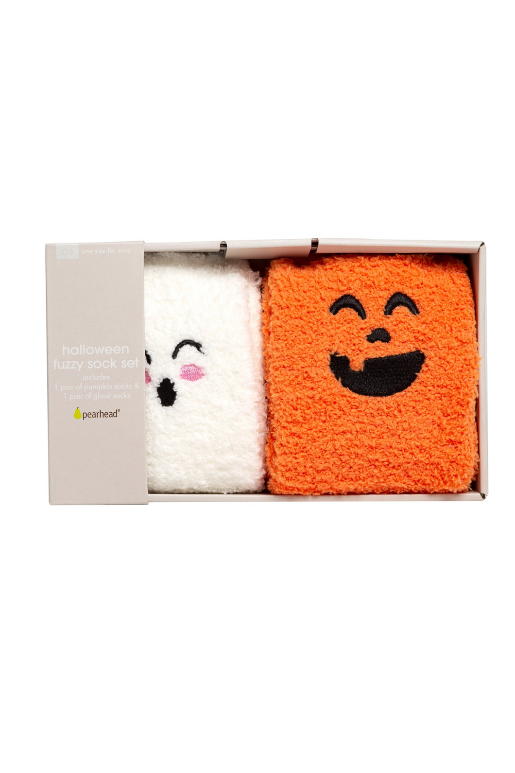 Pumpkin & Ghost Fuzzy Sock Set