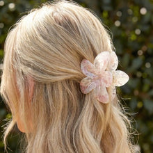 Load image into Gallery viewer, Pink Flower Hair Clip
