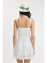 Load image into Gallery viewer, White Lace Mini Dress
