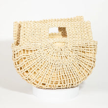 Load image into Gallery viewer, Straw Tote Crossbody Purse

