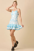 Load image into Gallery viewer, Blue &amp; White Embroidered Dress
