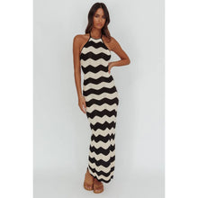 Load image into Gallery viewer, Wavy Striped Maxi Dress
