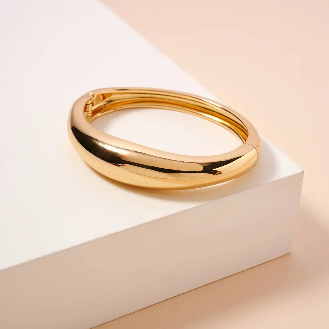 Wavy Gold Cuff Bracelet