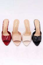 Load image into Gallery viewer, Nude Pantent Open Toe Heel
