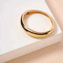 Load image into Gallery viewer, Wavy Gold Cuff Bracelet
