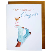 Load image into Gallery viewer, Happy Birthday Cowgirl Card
