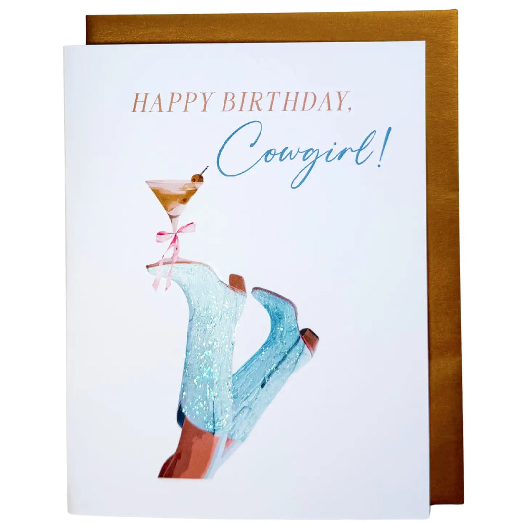 Happy Birthday Cowgirl Card