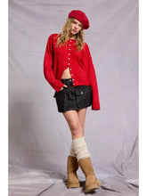 Load image into Gallery viewer, Red Button Down Cardigan
