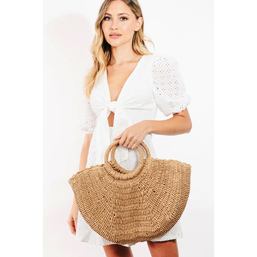 Straw Tote Bag