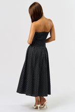 Load image into Gallery viewer, Black Polka Dot Taxi Dress
