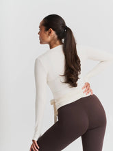 Load image into Gallery viewer, White Ballet Wrap Top

