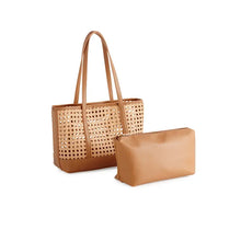 Load image into Gallery viewer, Black Woven Clutch
