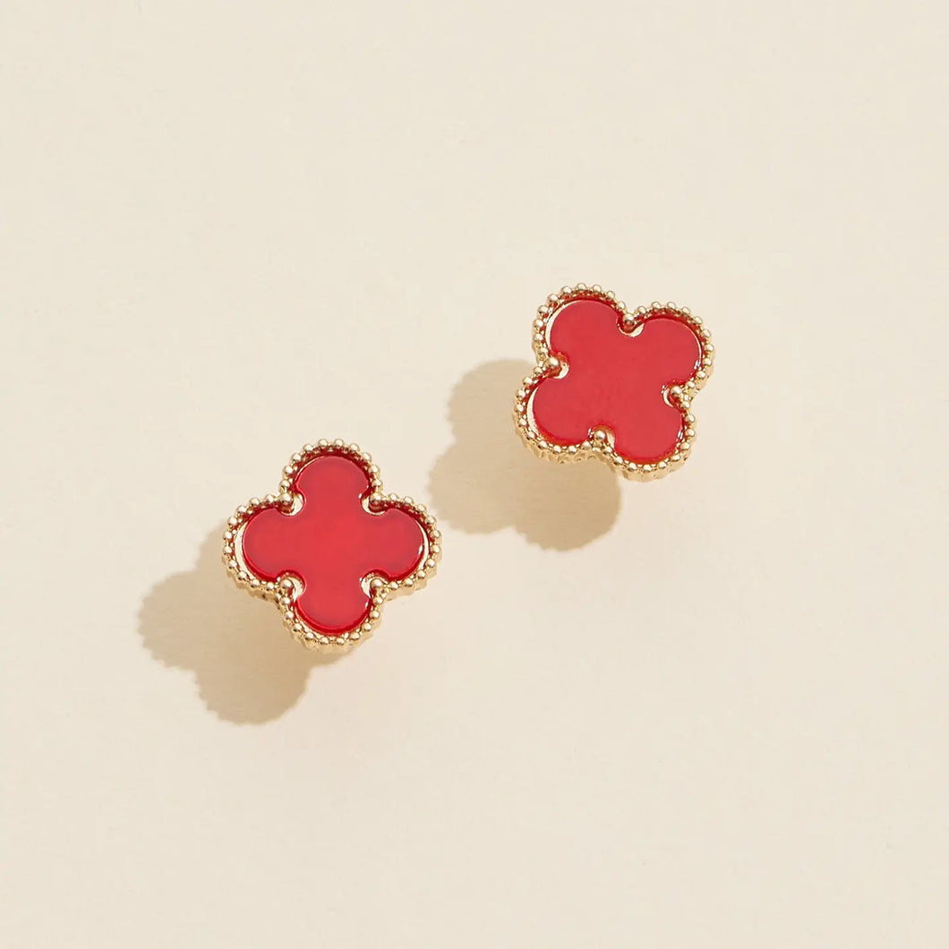 Red Clover Earrings